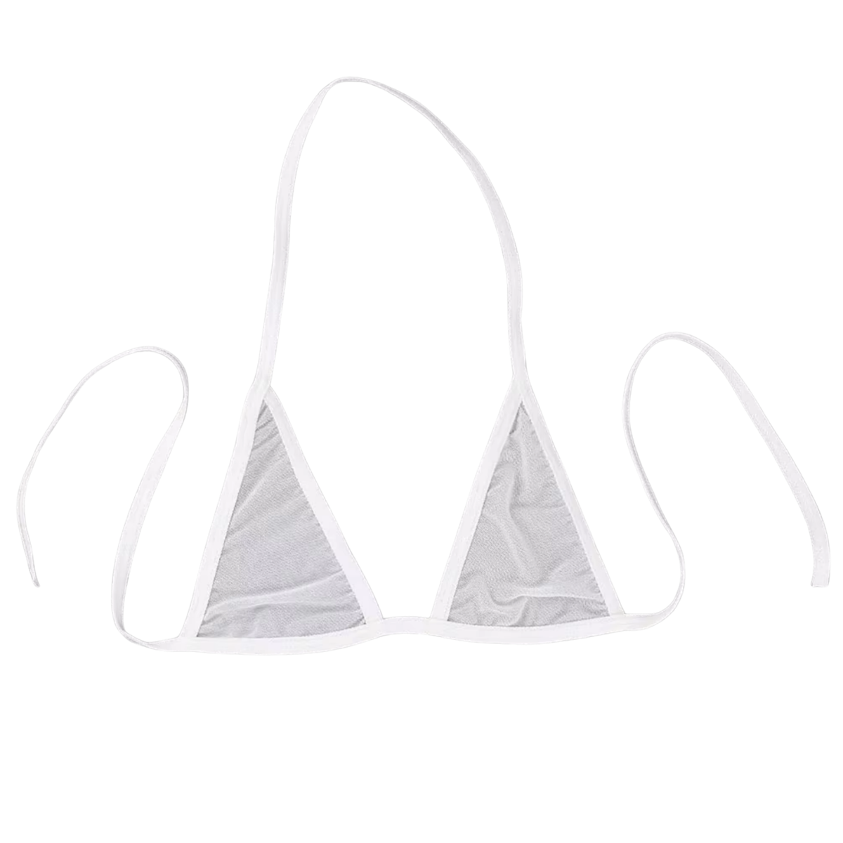Sexy Dames Lingerieset – Wit - Mini Lingerie Set – Tweedelige Lingerie Set - Halter Bralette Zonder Beugel - Micro String - Met Verstelbare Bandjes - Ondergoed Voor Vrouwen - Maat L