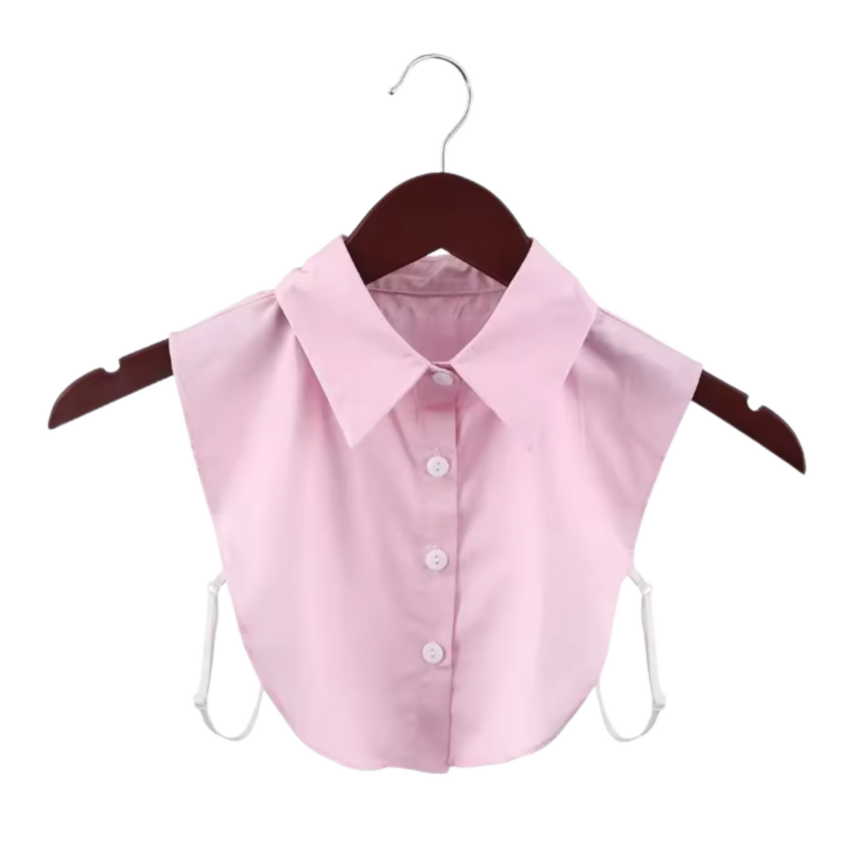 Losse Blouse Kraag Dames - 3 Stuks - Wit, Blauw en Roze - Fake Kraagje Onder Trui of Jurk - Afneembare Opstaande Kraag - Overhemd Blouse Kraag - Accessoire Kleding - One Size