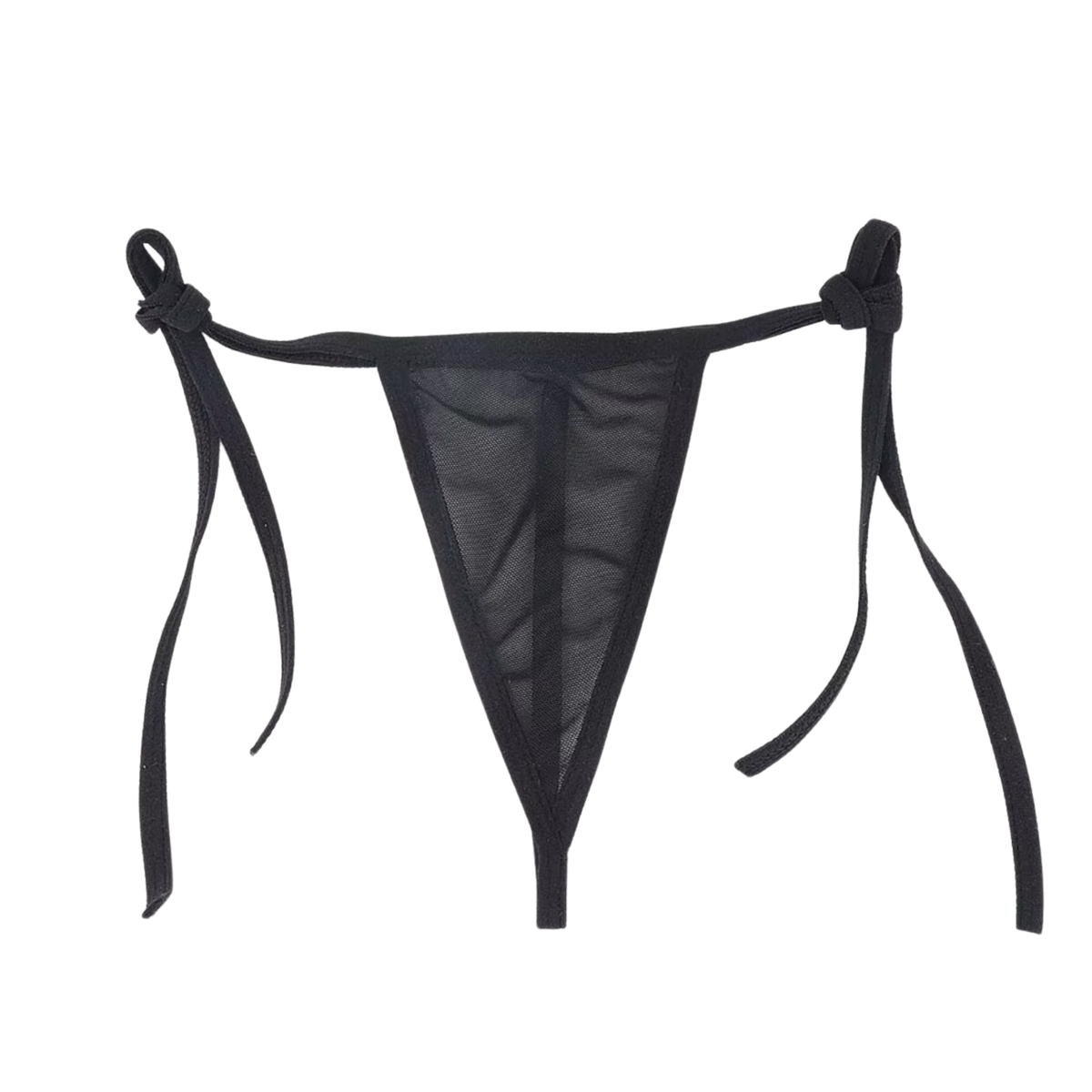 Sexy Dames Lingerieset – Zwart - Mini Lingerie Set – Tweedelige Lingerie Set - Halter Bralette Zonder Beugel - Micro String - Met Verstelbare Bandjes - Ondergoed Voor Vrouwen - Maat XL