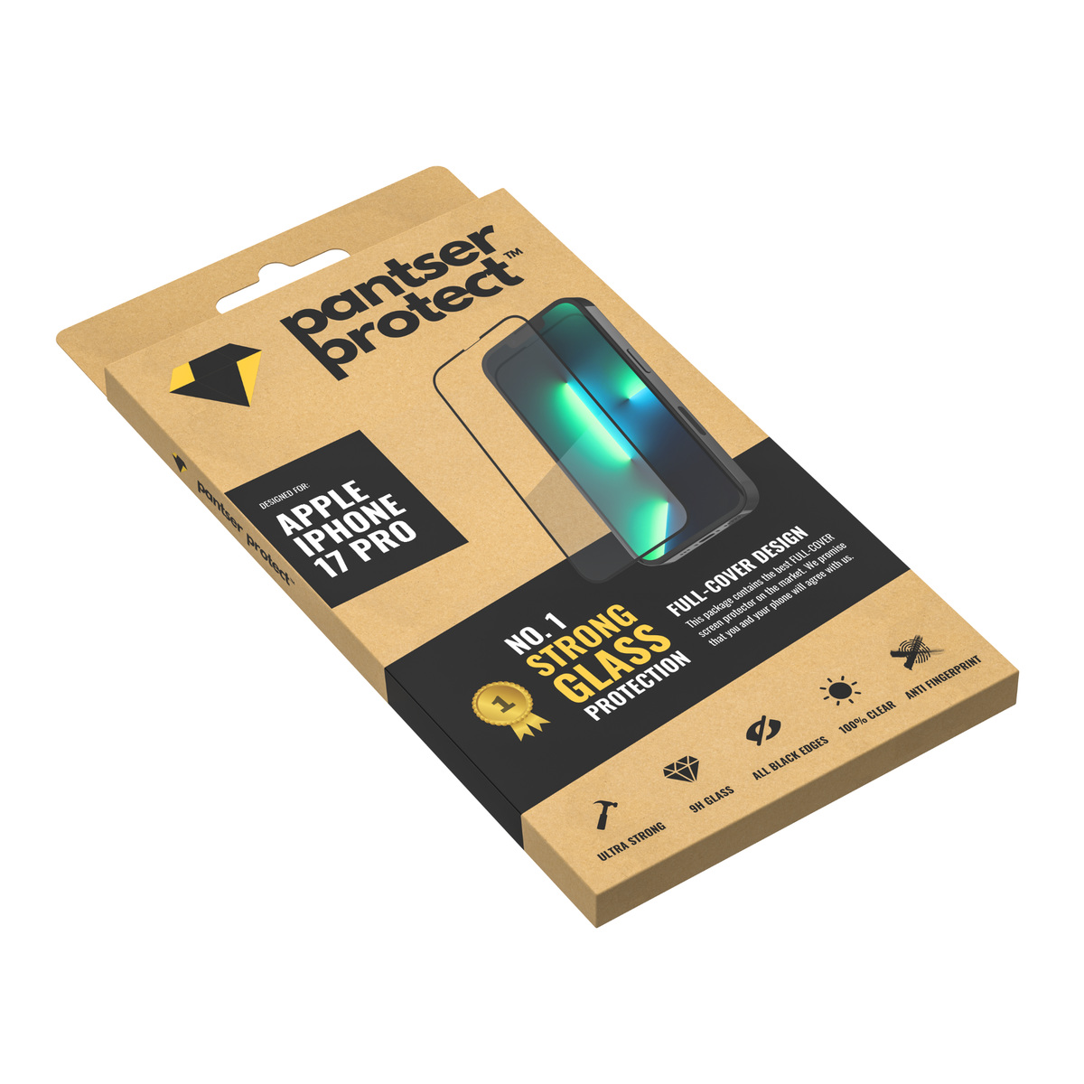 Pantser Protect™ Glass Screenprotector Geschikt voor Apple IPhone 17 Pro - Case Friendly - Premium Pantserglas - Glazen Screen Protector