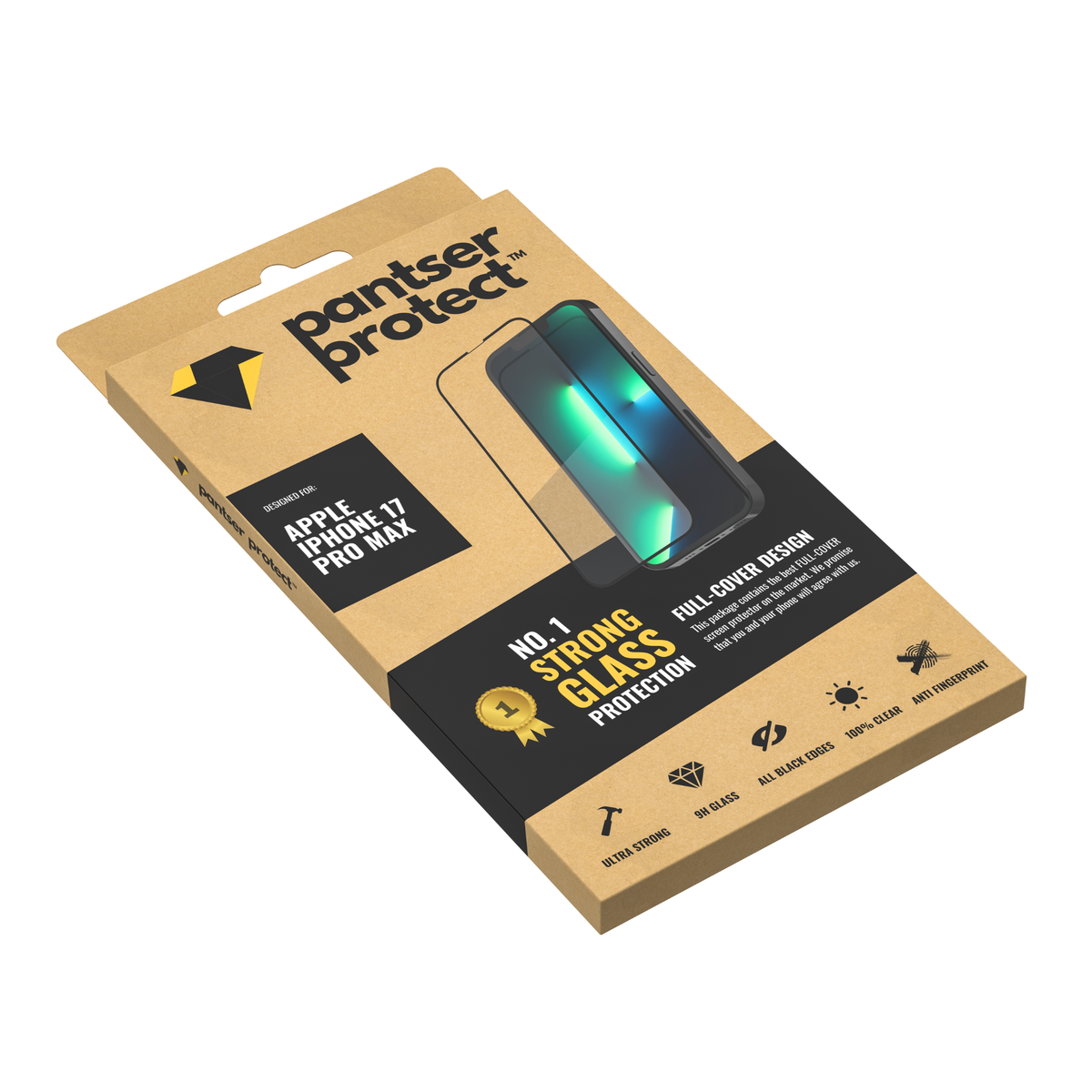 Pantser Protect™ Glass Screenprotector Geschikt voor Apple IPhone 17 Pro Max - Case Friendly - Premium Pantserglas - Glazen Screen Protector