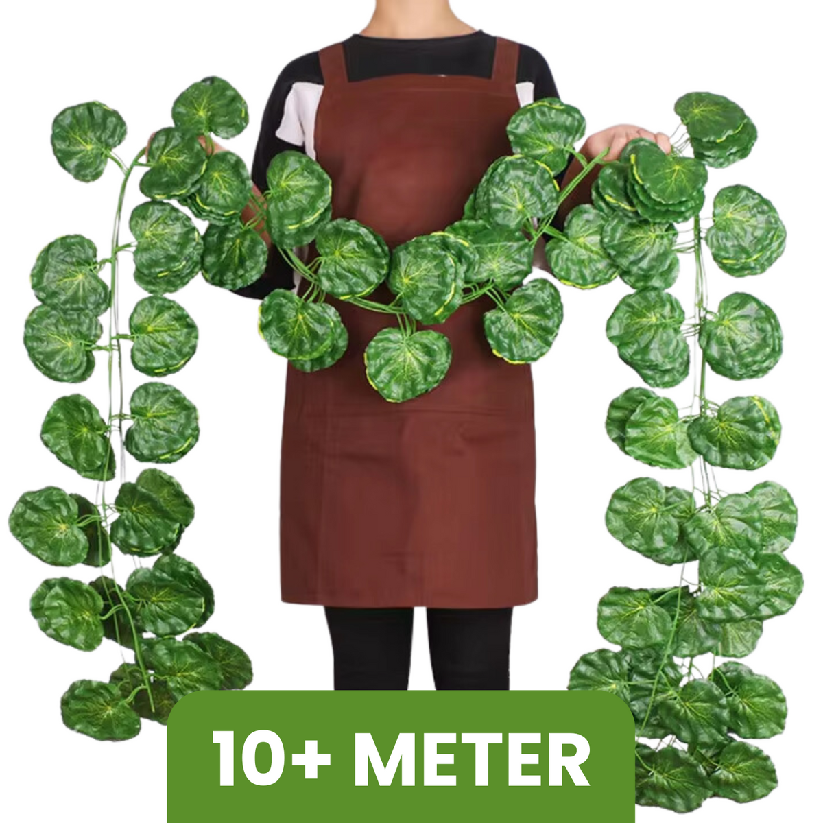 5x Realistische Klimop Slinger - Begonia - Kunst Klimop Groen - 5 x 235 CM - Klimop Nep Planten Kunst Planten - Bloemenslinger voor Binnen en Buiten