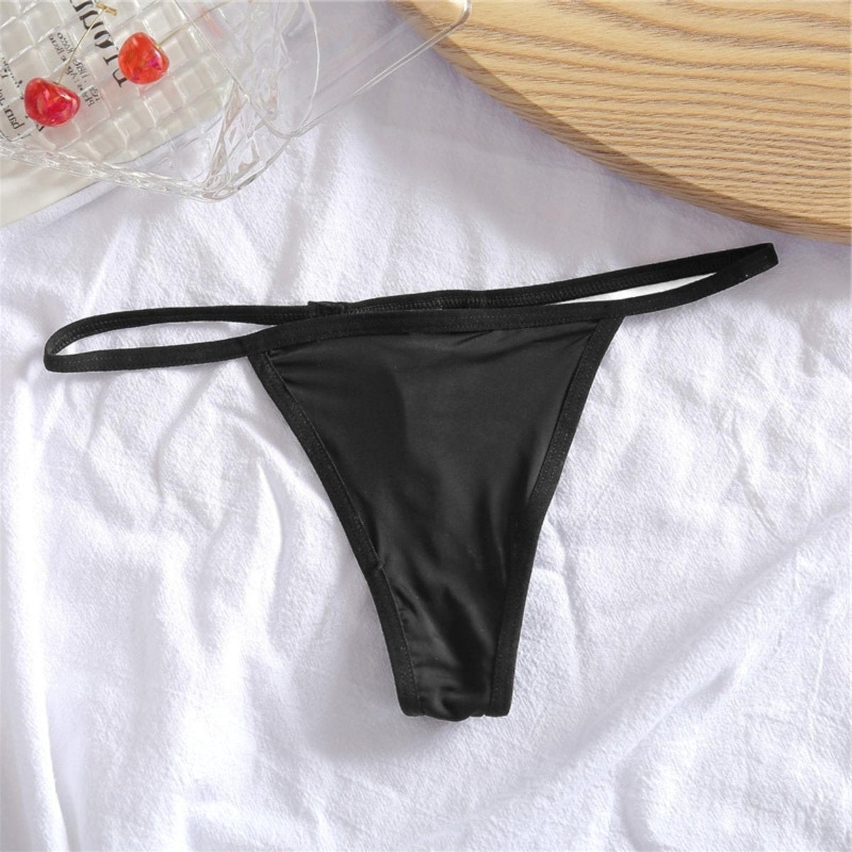Sexy Dames String - 3 Pack met Zwart, Wit & Rood - Katoen - Vrouwen Lingerie / Ondergoed Set - Maat XL