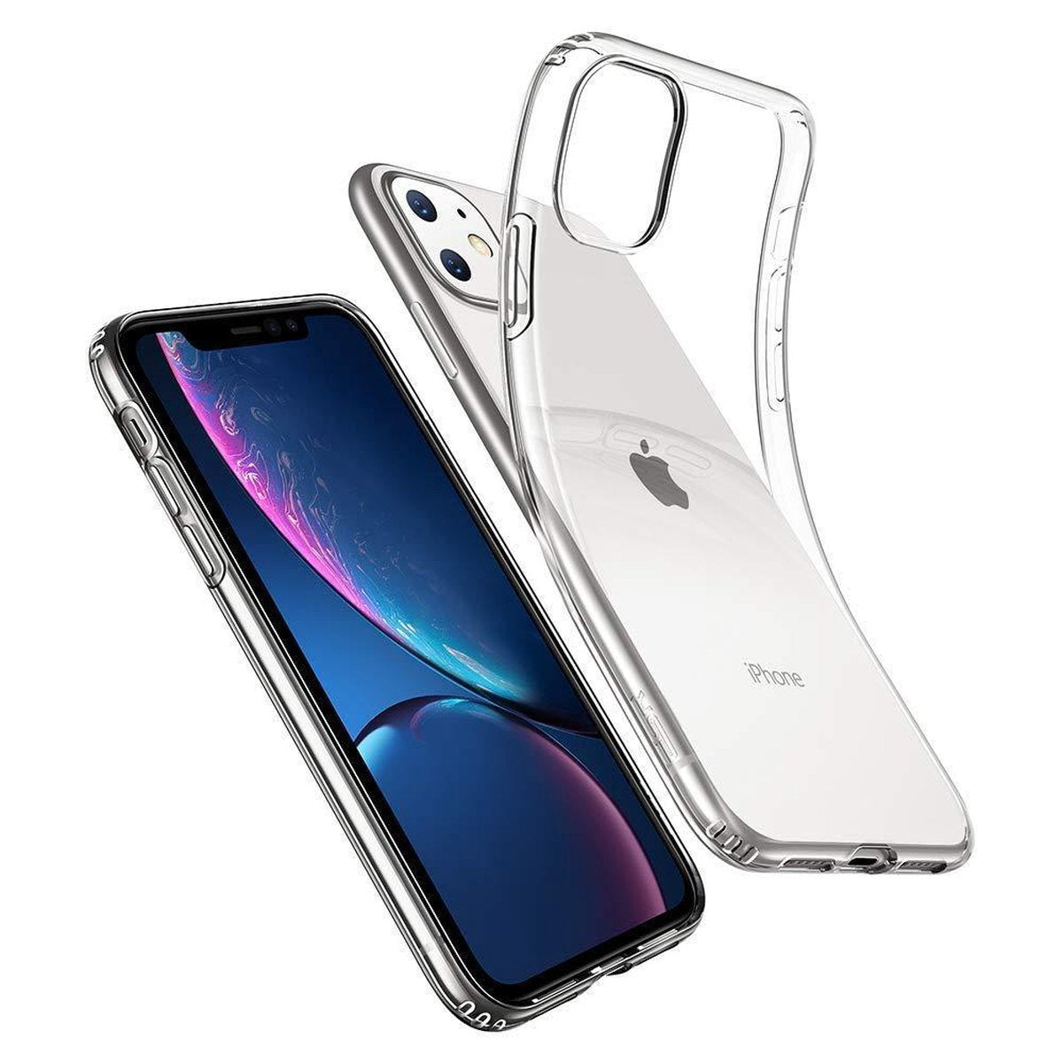 TORCE® iPhone 11 Hoesje - Case Transparant + Gratis Glass Screenprotector