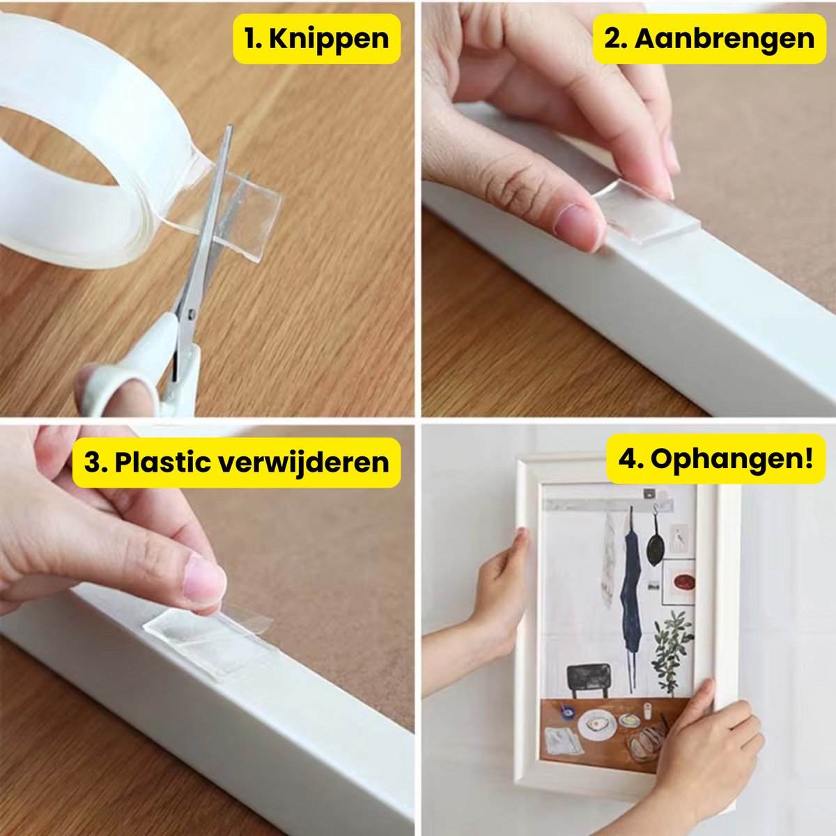 3x Solusia Nano Tape - 15 Meter - Extra Sterk - A+ Kwaliteit - Dubbelzijdige Tape Transparant - Magic Tape - Montagetape Herbruikbaar - Klus Reparatie Tape Dubbelzijdig - 20 mm Breed