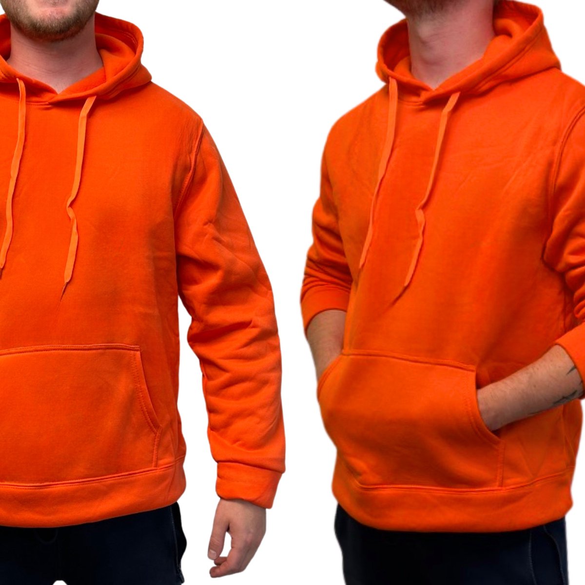 Oranje Hoodie Unisex - Heren / Dames Trui - Oranje Koningsdag Hoodie met Capuchon - Normal Fit - Maat XXS / XS
