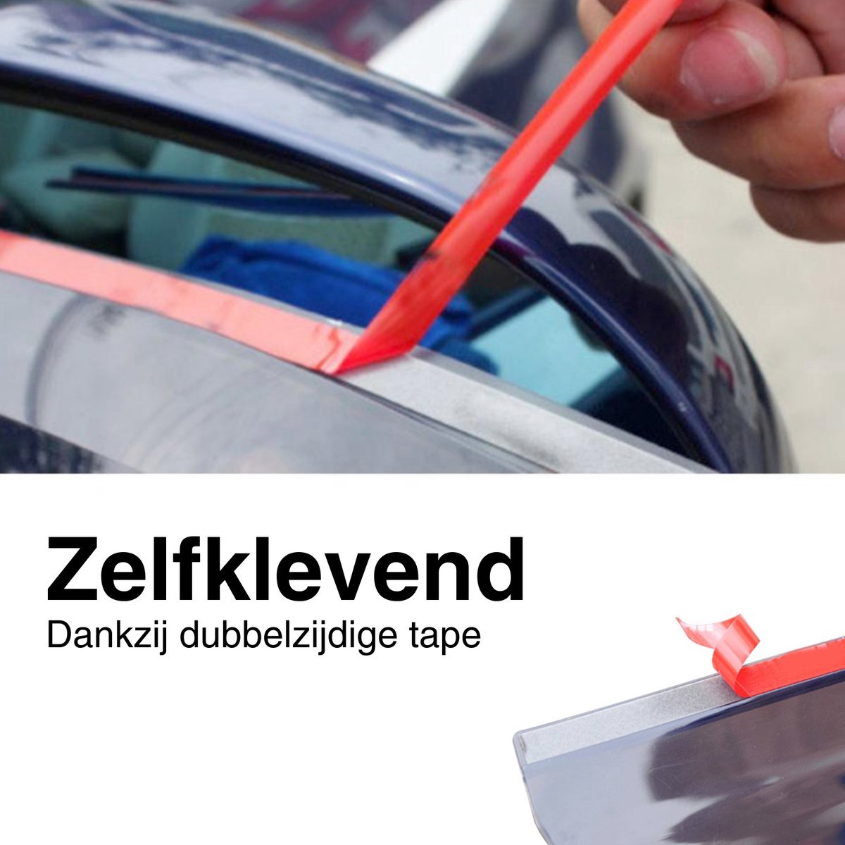 Set van 2 Regen Afdekkapjes - Zijspiegels - Doorzichtig - Geschikt voor alle automerken/ universeel - Spiegelkappen Regen Werend - Spiegel Spoilers - Auto Accessoires