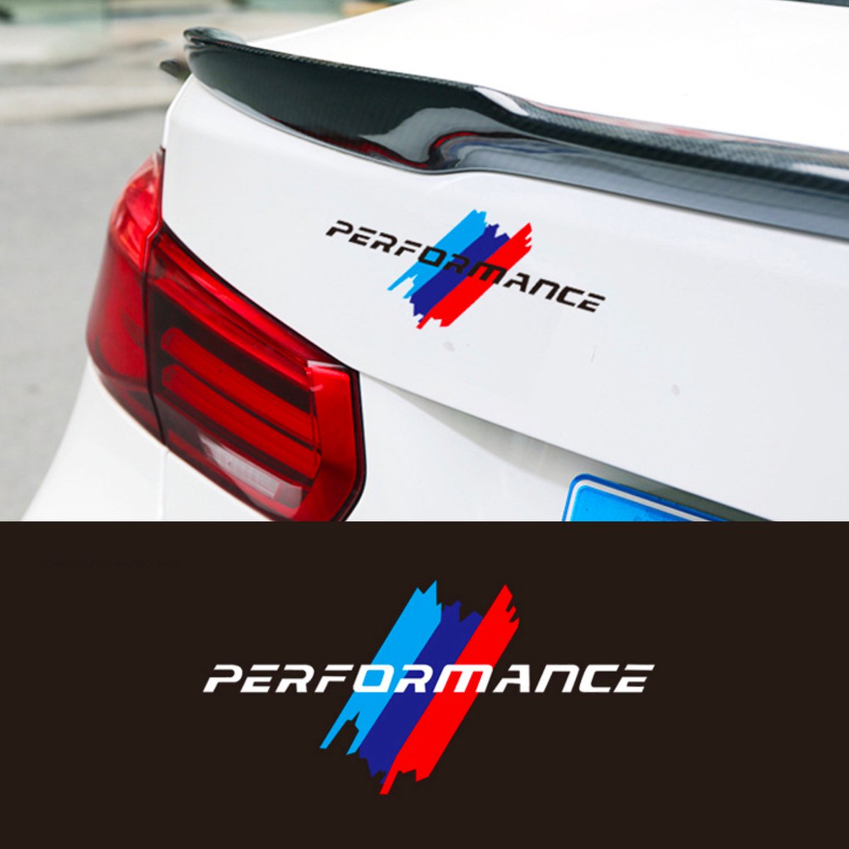 Auto Performance Sticker Wit - Striping Wrap voor Kofferbak, Motorkap Deuren, Panelen - Autosticker - universeel/alle automerken - Auto Accessoires Stickers