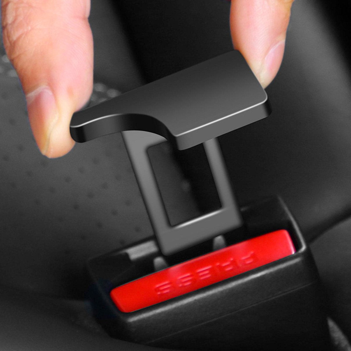 Gordel Alarm Stopper - Sluitend / Afgevlakt - Gordel Verlenger - Veilige Gordel Piep Stopper - Waarschuwing Stopper - Gordel Clip - Autogordel Piep - Auto Accessoires
