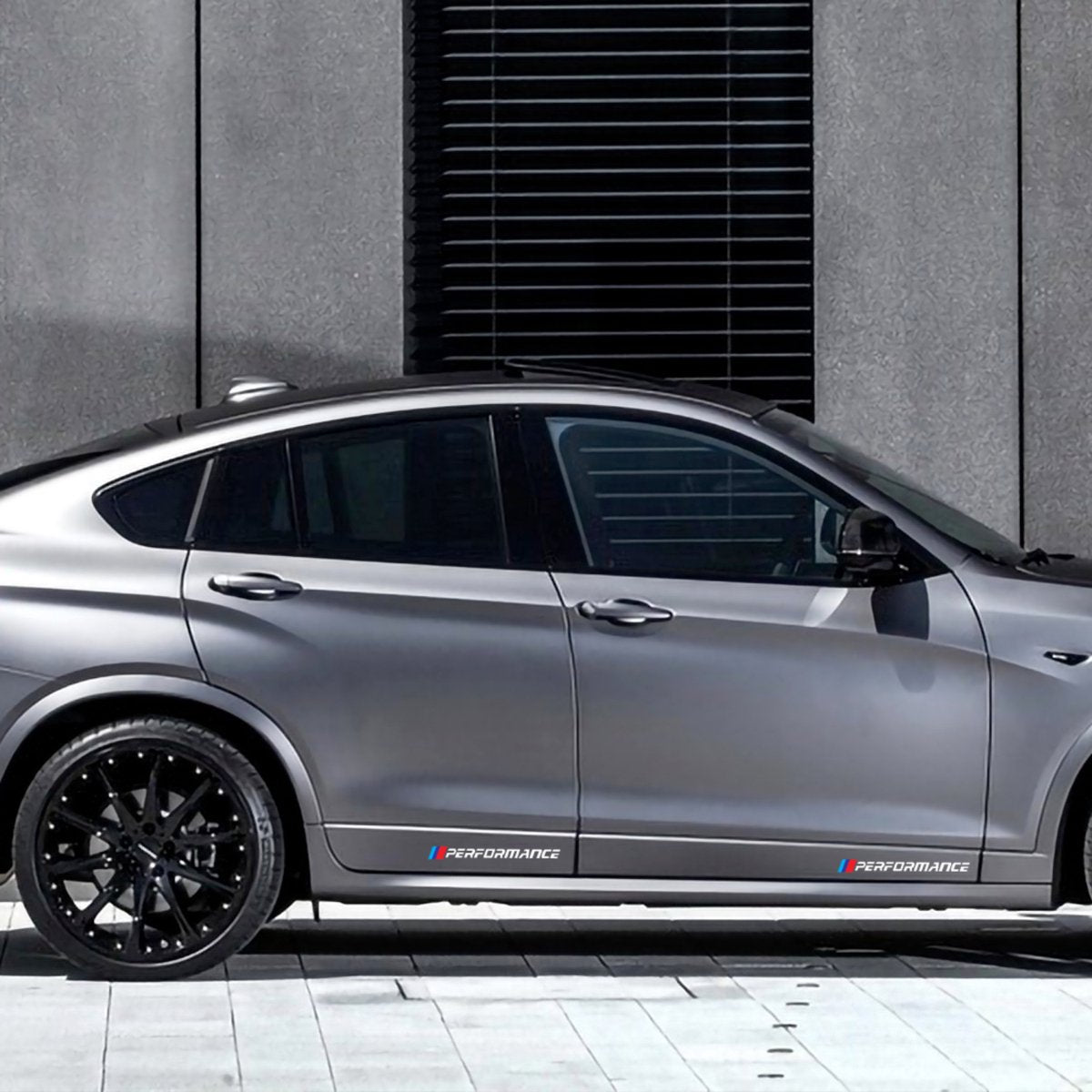 Set van 2 - Auto Performance Sticker Wit - Striping Wrap voor Kofferbak, Motorkap Deuren, Panelen - Tekst 'Performance' - Autosticker - universeel/alle automerken - Auto Accessoires Stickers
