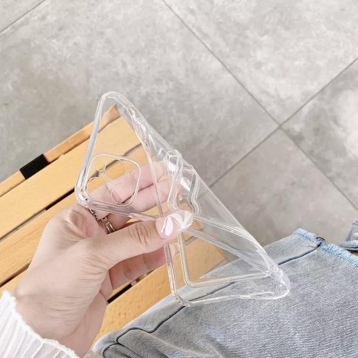 Transparant Hoesje met Kaarthouder - Geschikt voor Apple iPhone 11 - Doorzichtige Shockproof Case met Pasjeshouder - TPU Hoes met Vakje voor Pasje - Card Case