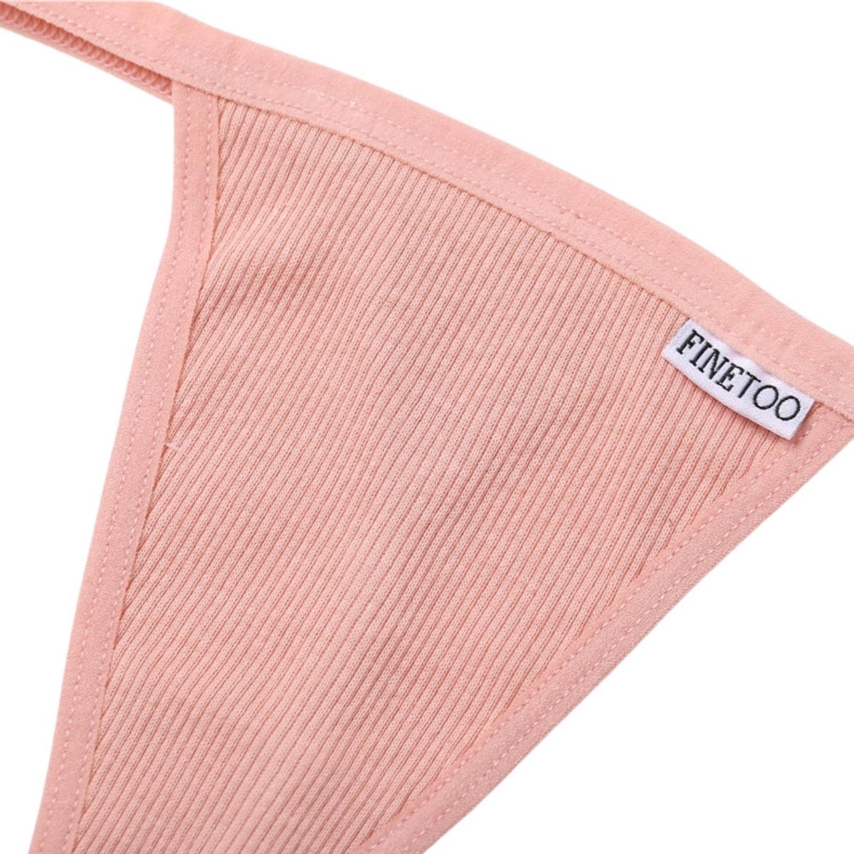 Luxe Dames String - 3 Pack Rood, Zwart & Wit - Dames Lingerie / Ondergoed Set - Maat L
