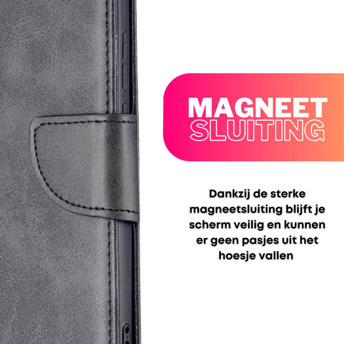 Hoesje Zwart - Geschikt voor Samsung Galaxy S23 S23+ / S23 Plus - Portemonnee Book Case - Boekje Met Kaarthouder / Pasjeshouder en Magneetsluiting - Booklet - Wallet Beschermhoes - Telefoonhoesje