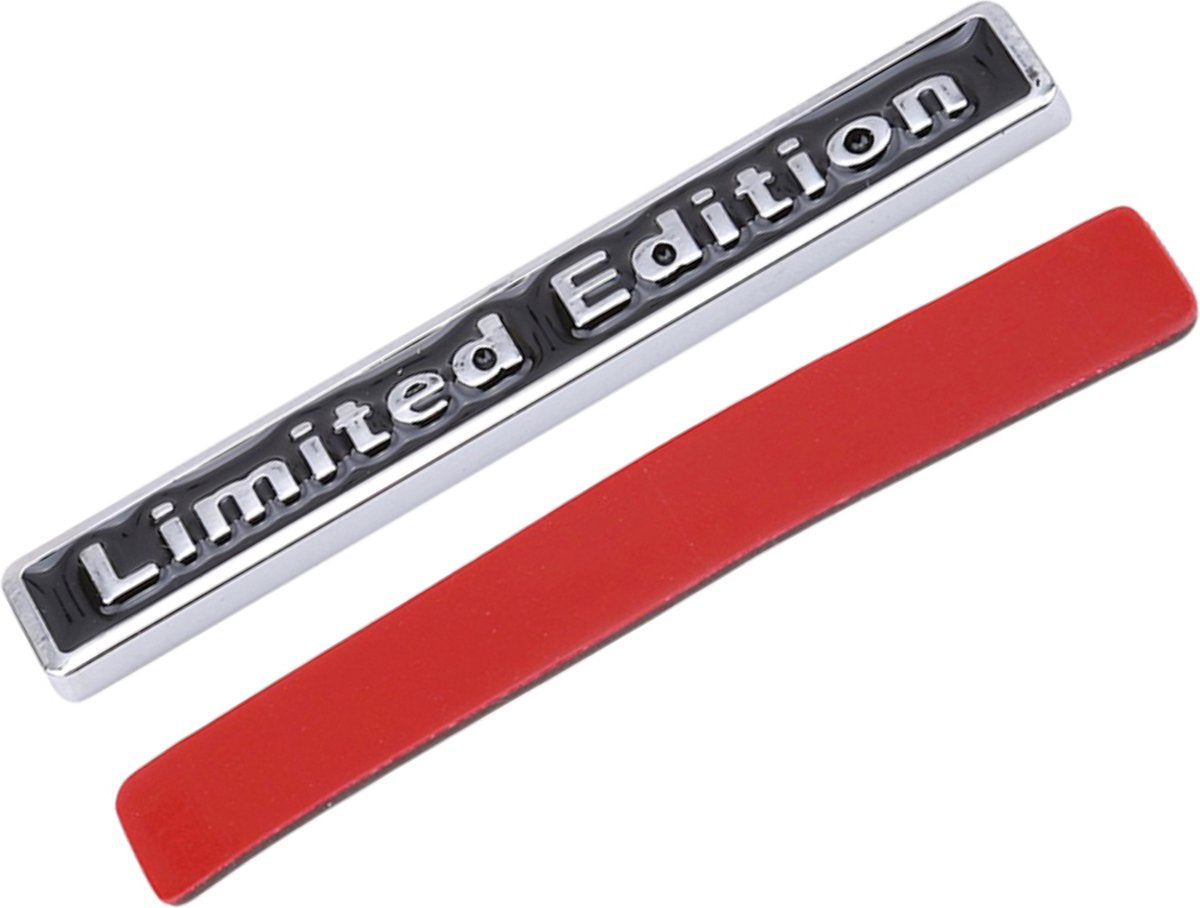 Auto Embleem Limited Edition - Zwart / Zilver Chroom - Zelfklevende Badge - Embleem - universeel/alle automerken - Logo - Auto Accessoires