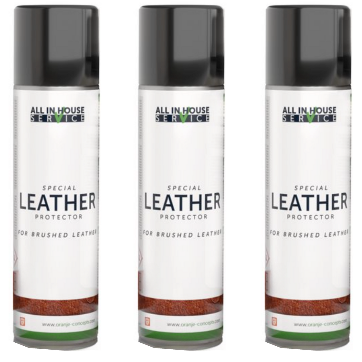 All-In House Brushed Leather Protector Spray - 3 x 250ml