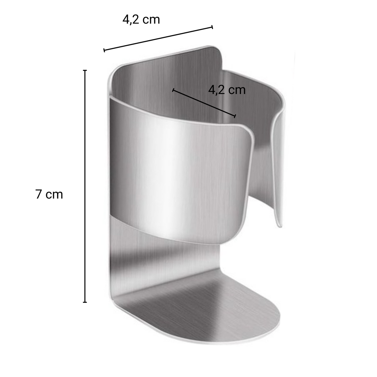 Tandenborstelhouder - 2 Stuks Zelfklevend - Brushed RVS - Geschikt voor Elektrische Tandenborstel / Tandpasta / Tubes - Chrome - Roestvrij Staal - Badkamer Organizer - Waterbestendig & Stevig