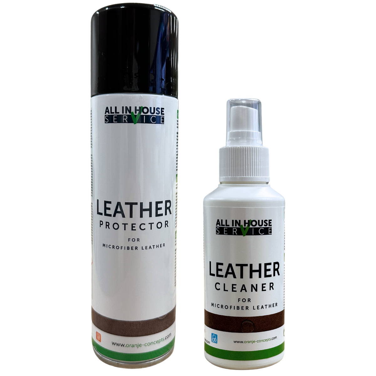 All-In House Microfiber Leather Protector Spray 250ml + Microfiber Leather Cleaner 100ml