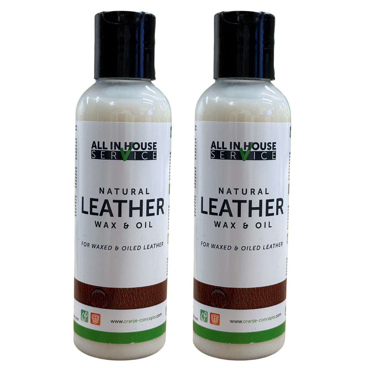 All-In House Natural Leather Wax & Oil - 2 x 150ml