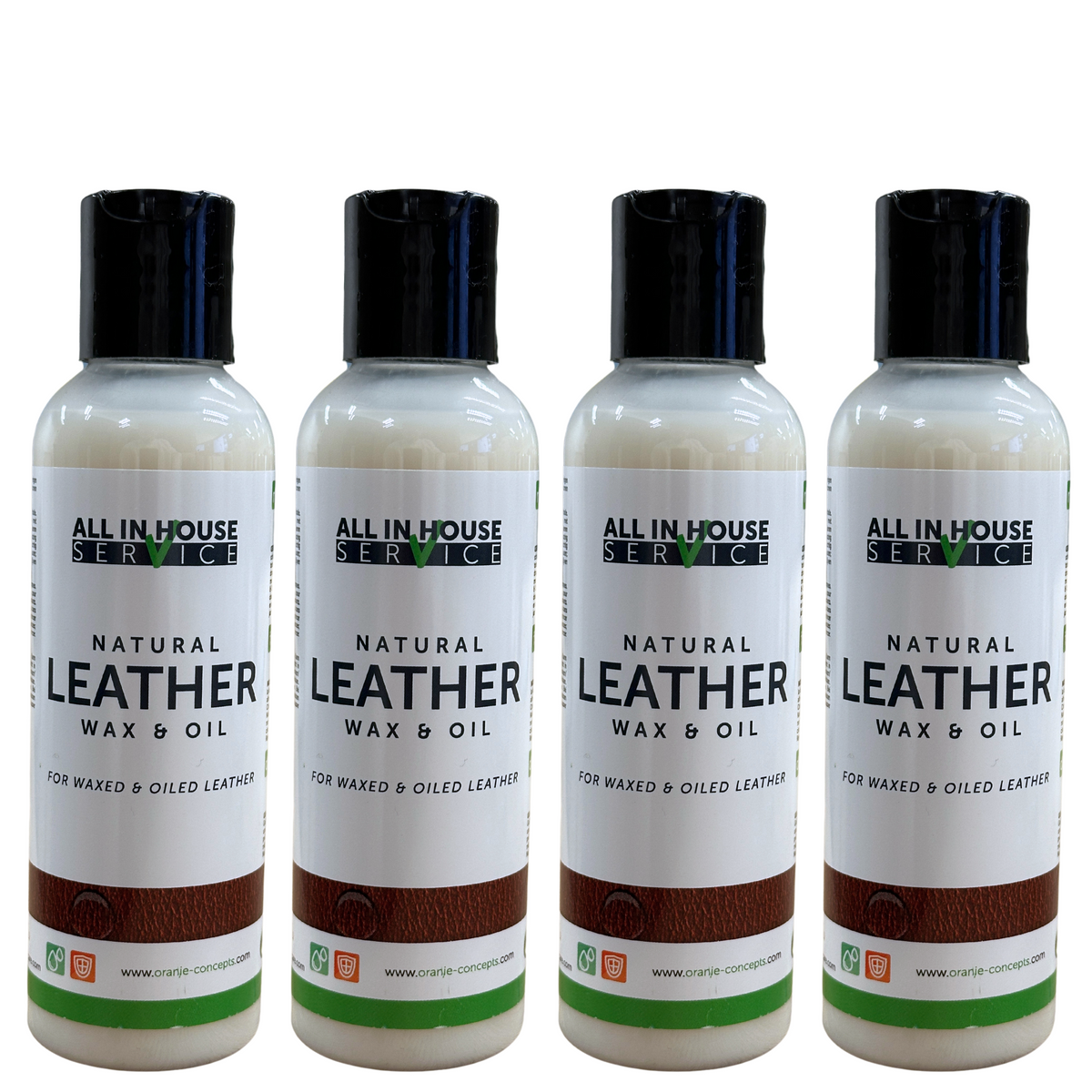 All-In House Natural Leather Wax & Oil - 4 x 150ml