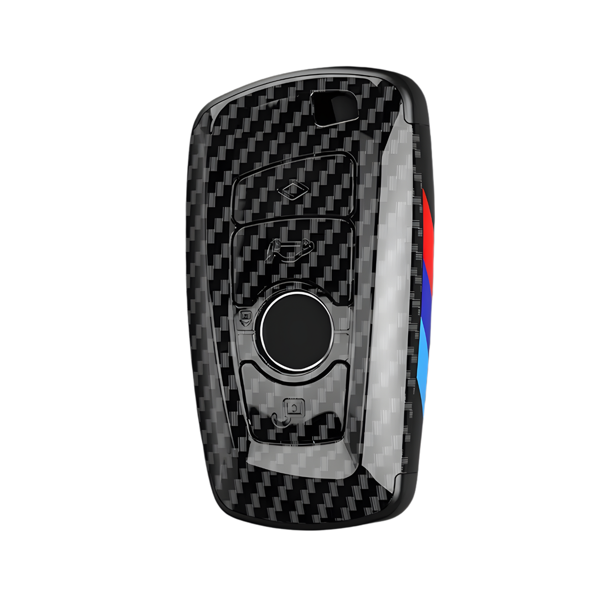 Premium Sleutelcover - Carbon Look - Sleutelhoesje Geschikt voor Sleutelhoesje Geschikt voor BMW 1 serie / 3 serie / 5 Serie / 7 Serie / X1 / X3 / X4 / X5 / F20 / F30 / F31 / F34 / M - Key Cover - Auto Accessoires