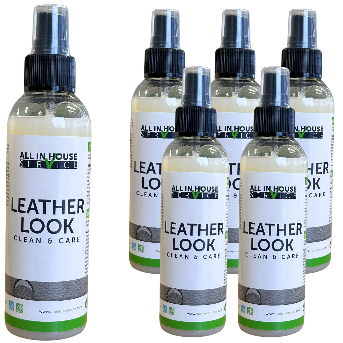 All-In House Leatherlook Clean & Care - 6 x 150ml - Leather Look