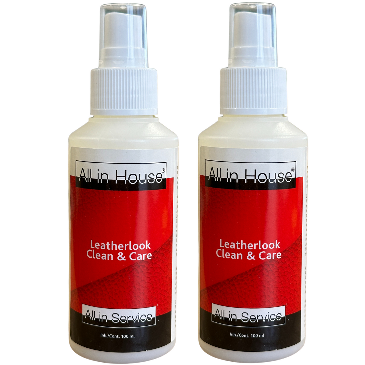 All-In House Leatherlook Clean & Care - 2 x 100ml - Leather Look