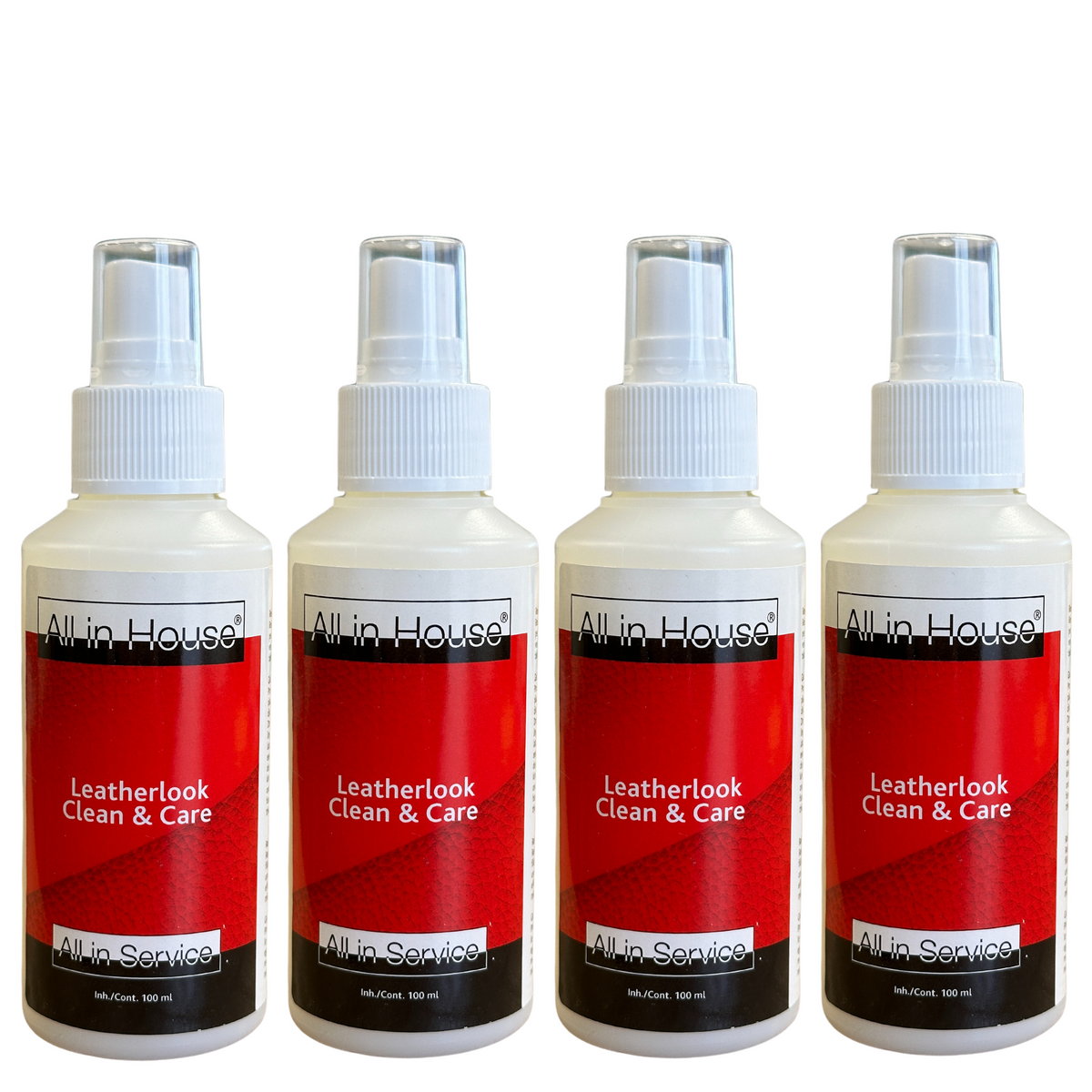 All-In House Leatherlook Clean & Care - 4 x 100ml - Leather Look