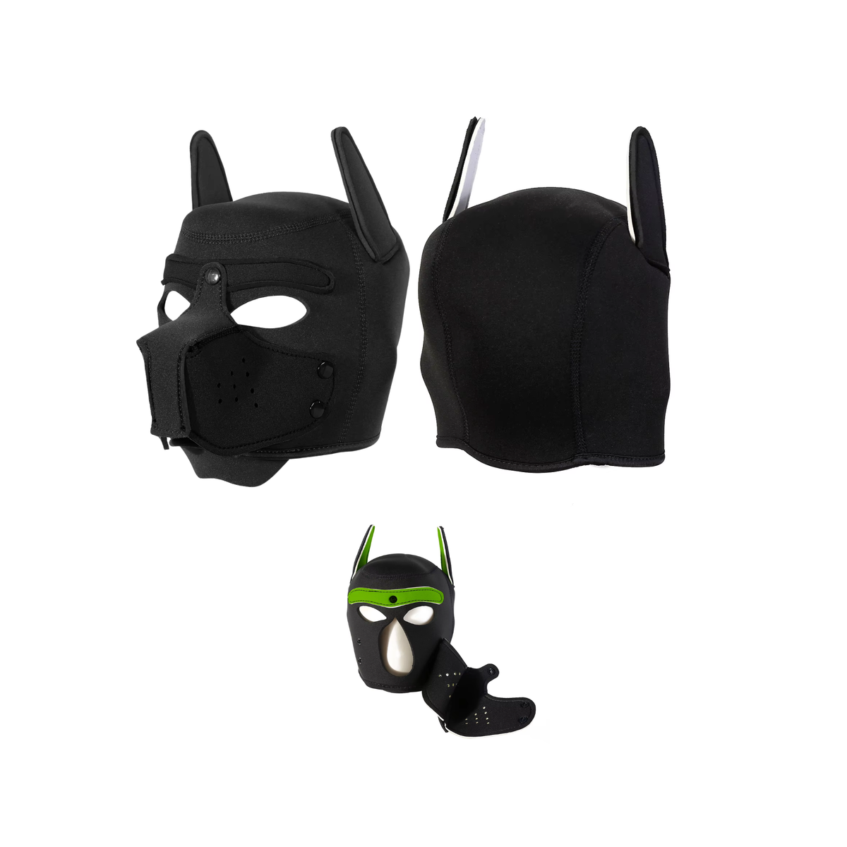 Honden Masker - Zwart - Puppy Play - BDSM Roleplay & Cosplay - Unisex - Sex Speeltjes Toys - Erotiek - Bondage Masker - OneSize