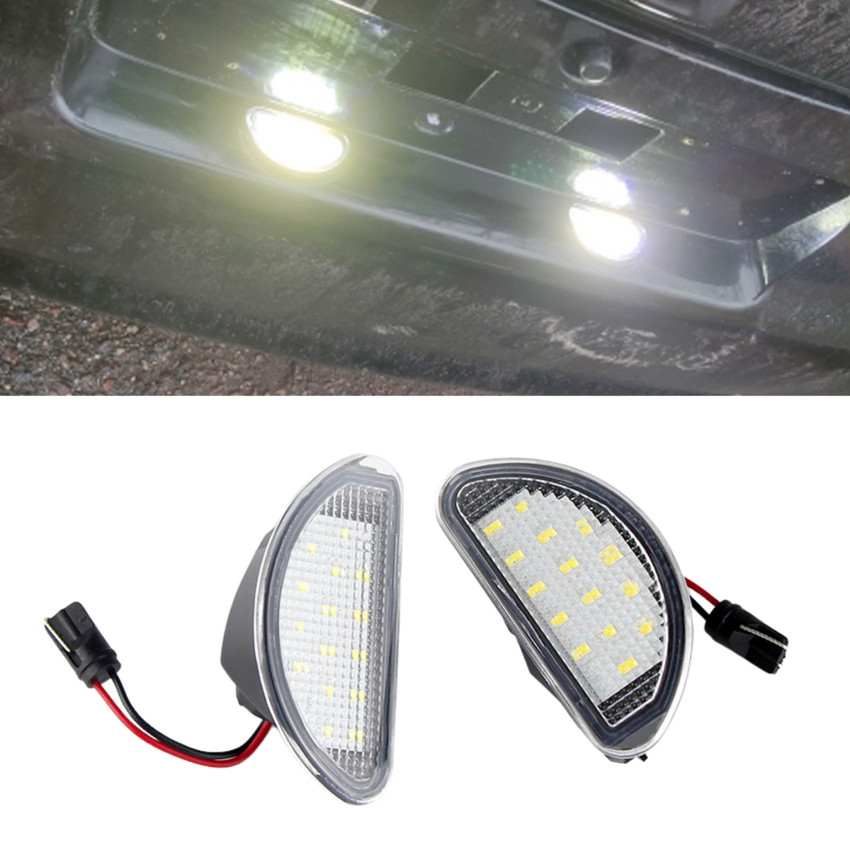LED Kentekenverlichting Wit - 2 Stuks - Geschikt voor Toyota Aygo - Plug & Play Kenteken Lampjes - Set van 2 Kentekenlampjes - Wit LED