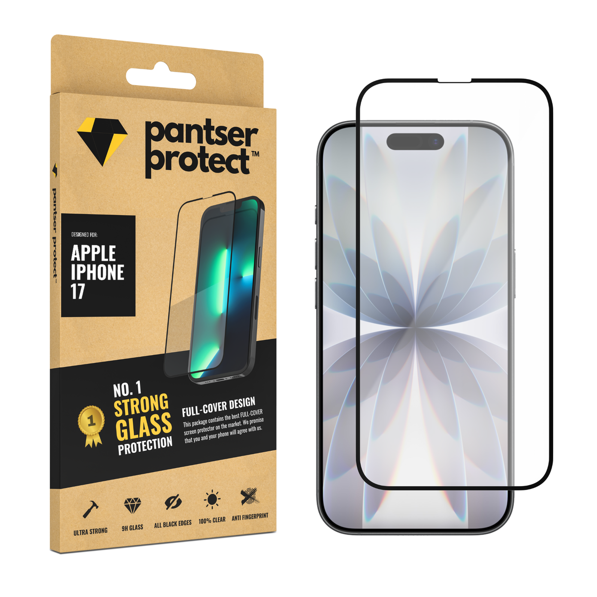 Pantser Protect™ Glass Screenprotector Geschikt voor Apple IPhone 17 - Case Friendly - Premium Pantserglas - Glazen Screen Protector