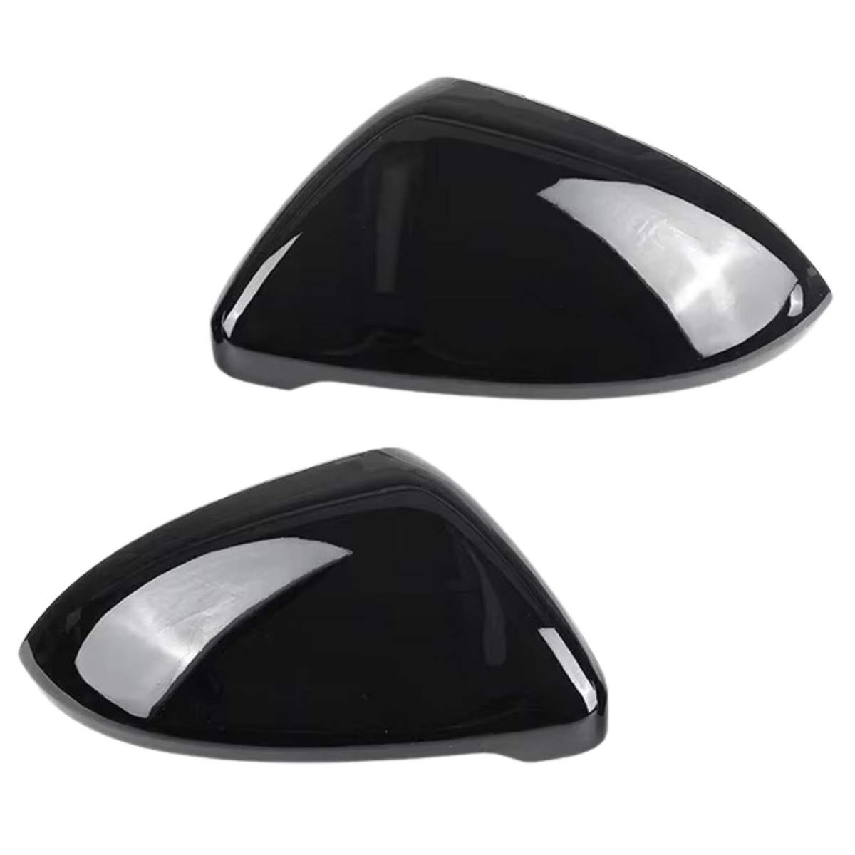 Zwarte Spiegelkappen - Set 2 Stuks - Geschikt voor Volkswagen Golf 7 & Golf 7.5 - Ook voor GTI GTE GTD - Hoogglans Zwart Pianolak - Auto Accessoires