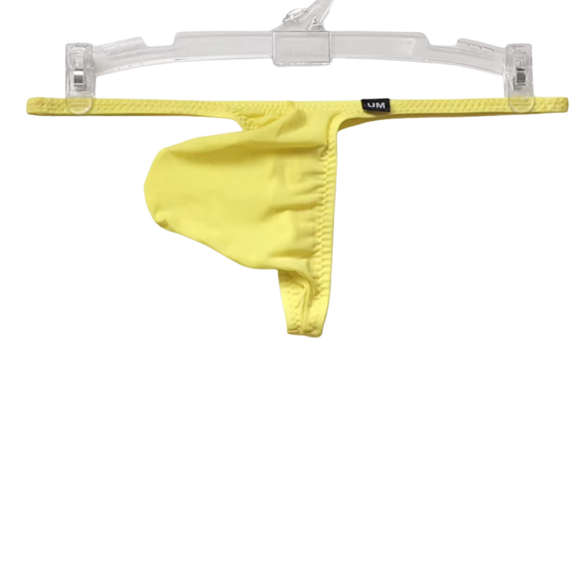 Heren String Geel - Dunne T String - Sexy Design - Mannen Onderbroek - Lingerie Voor Mannen - Ondergoed Maat XXL