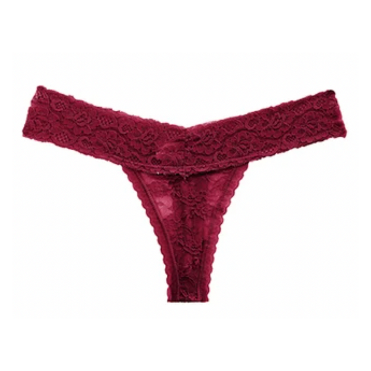 Dunne String met Kant - Doorzichtig - Rood - Sexy, Licht en Comfortabel - Dames Lingerie / Ondergoed - Maat XL