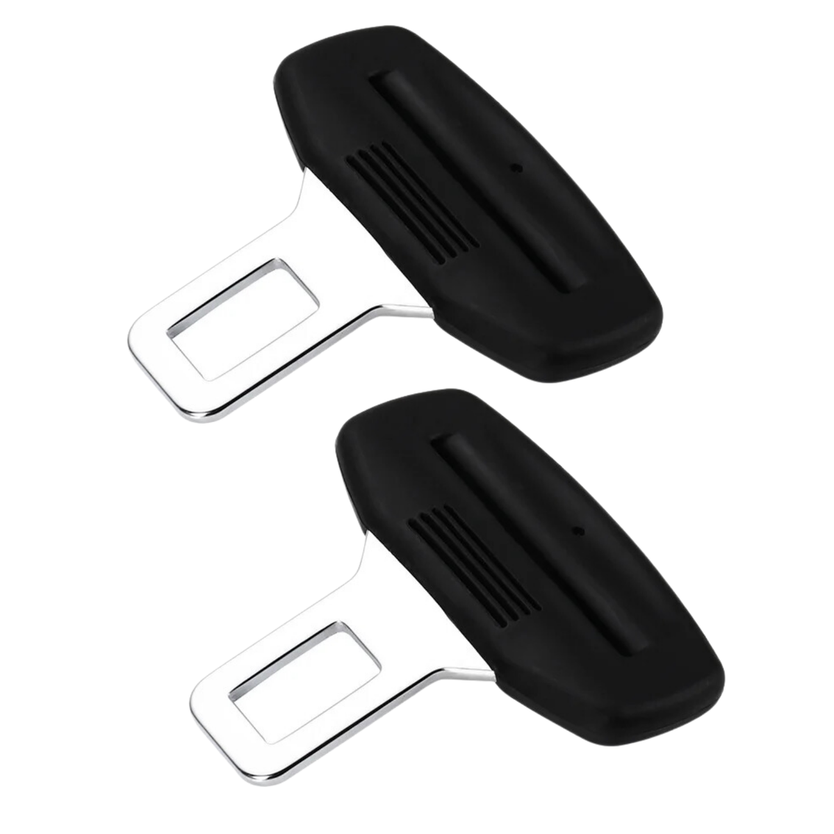 2x Gordel Gesp - Hoge Kwaliteit - Alarm Piep Stoppers Set - Stevig Metaal en Kunststof - Waarschuwing Stopper - Gordelclip - Autogordel Uiteinde - Auto Accessoires