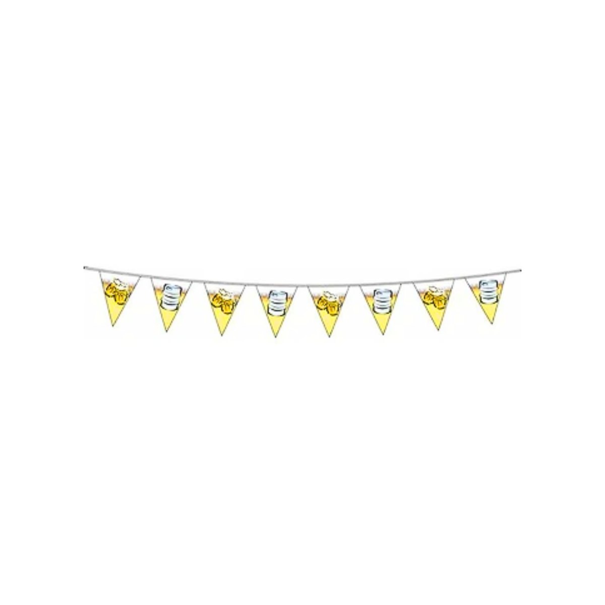 Bier Vlaggenlijn - Pils Vlaggetjes - Oktoberfest / Verjaardag / 18 Jaar - Feestdecoratie / Versiering / Feestspullen / Festival