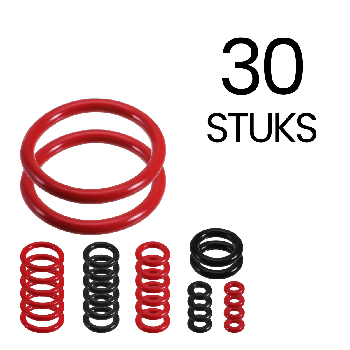 Set Van 30 Siliconen Afdicht Ringetjes - Oplossing Voor Lekkage / Water Onder Koffieapparaat - Anti Lekkend Koffiezetapparaat - Koffiemachine Onderdelen - Geschikt Voor Philips Saeco / Philips LatteGo / Philips 1200-serie / Philips 2300-serie
