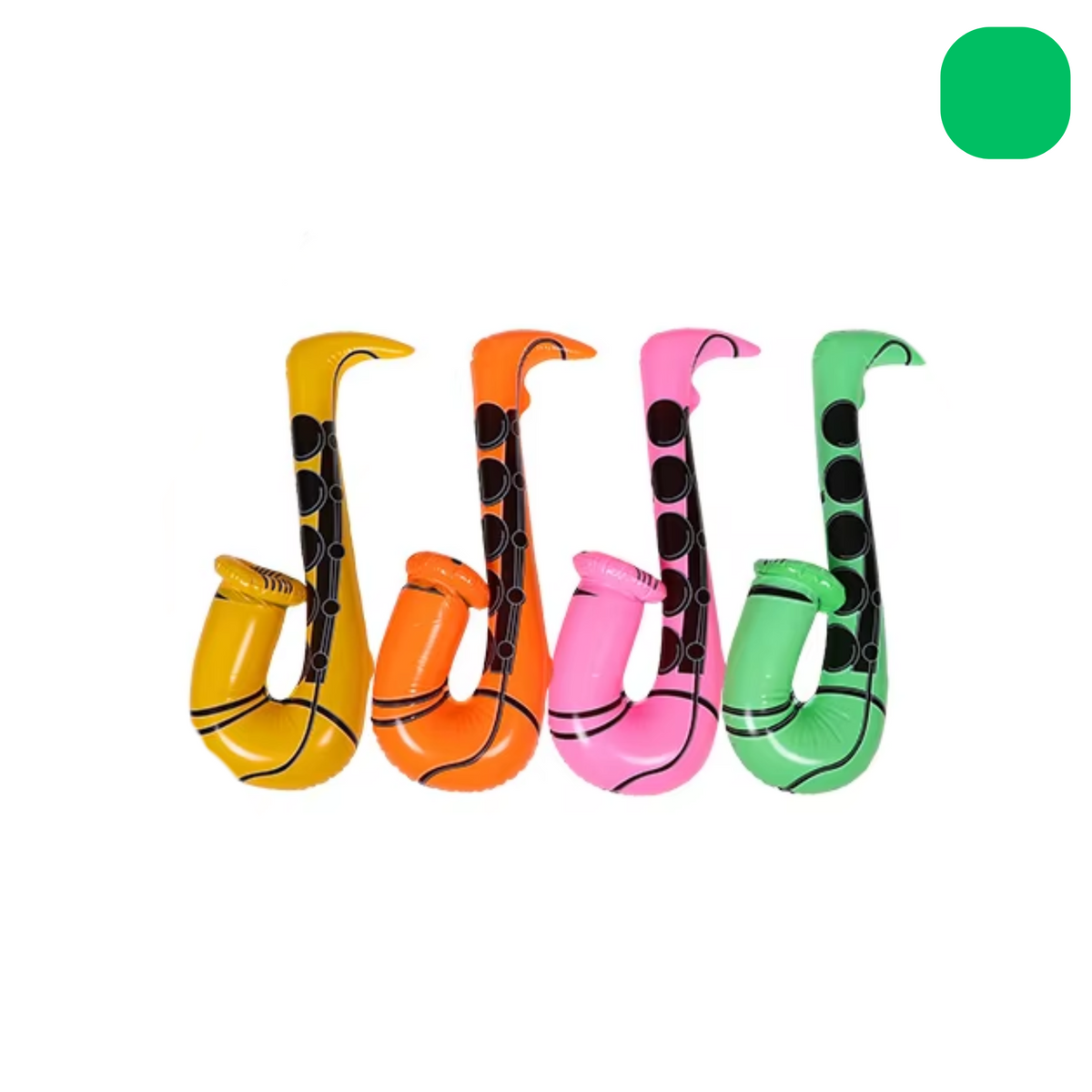 Opblaasbare Saxofoon Groen - Feest Accessoire - Zwembad Opblaas Speelgoed