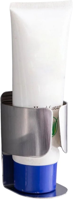 Tandenborstelhouder - 2 Stuks Zelfklevend - Brushed RVS - Geschikt voor Elektrische Tandenborstel / Tandpasta / Tubes - Chrome - Roestvrij Staal - Badkamer Organizer - Waterbestendig & Stevig
