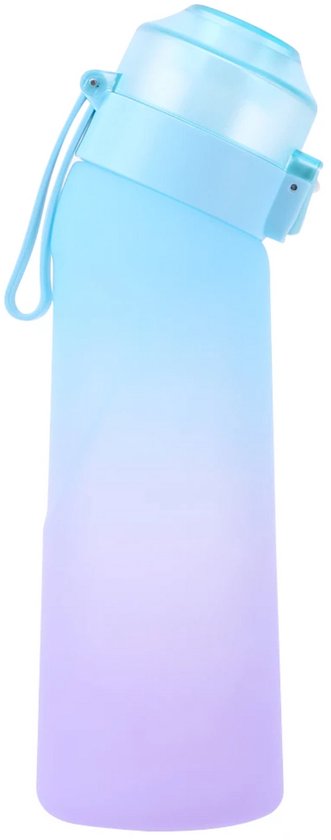 Gearomatiseerde Waterfles - Inclusief 7 Aromapods - Geurpods - Smaak door Geur - Drinkfles - Fles - Lekvrij - met Ingebouwd Rietje - Geschikt voor Kinderen en Volwassenen