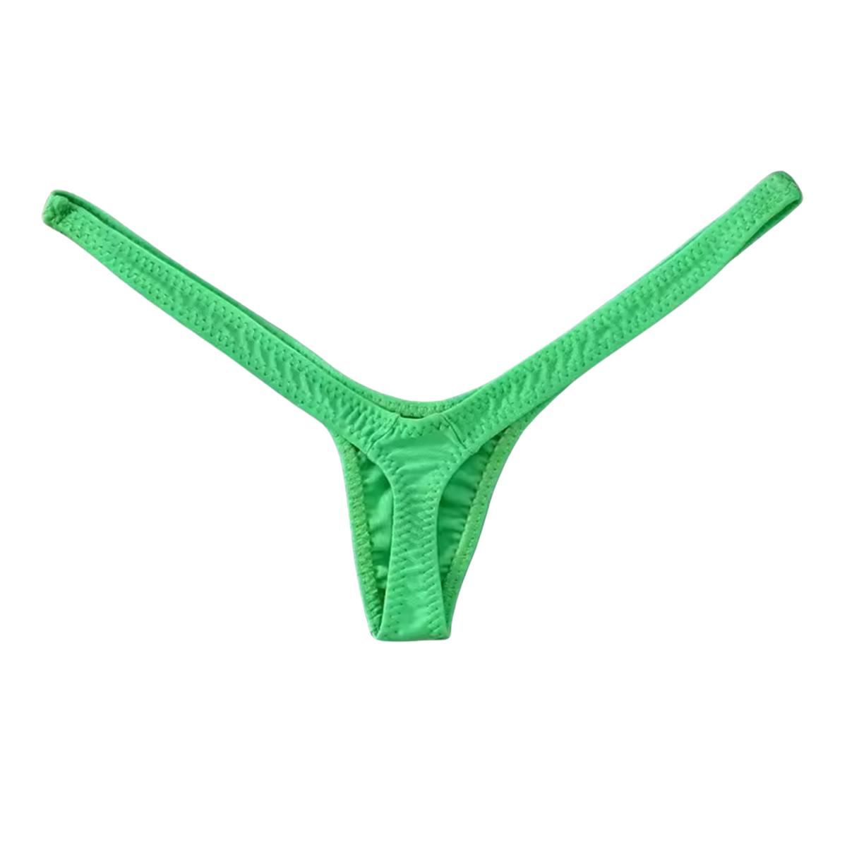 Sexy Micro String – Groene Lingerie – Comfortabele & Luxe Dames String – Dames Ondergoed - Mini Onderbroek - Maat L