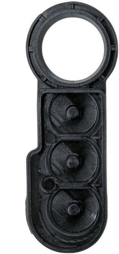 Fiat Autosleutel Rubberen Knoppen Vervanging - Reparatie Knoppen voor Fiat 500 / Panda / Punto / Brava / Abarth / Lancia / Citroën / Peugeot / Iveco - 3 Knoppen