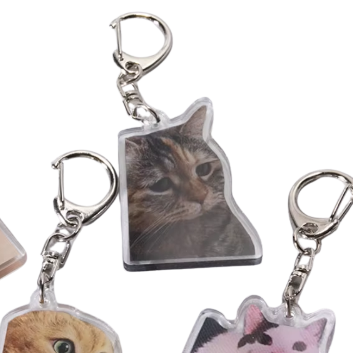 Grappige Katten Sleutelhanger – Kat Meme – Schattige & Unieke Accessoire voor Kattenliefhebbers - Sleutel Hanger - Tassenhanger - Kat / Poes (kopie)