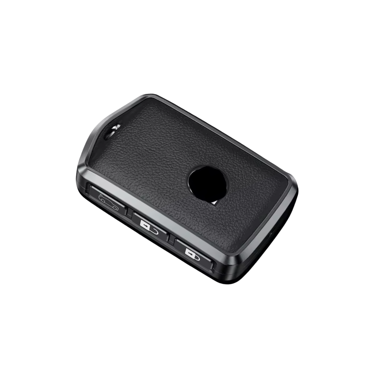 Zachte Leather Look Sleutelcover - Sleutelhoesje Geschikt voor Volvo S90 / S60 / XC60 / XC90 / XC40 / C40 / V60 / V90 / T6 / T8 - Zwart - Key Cover - Auto Accessoires
