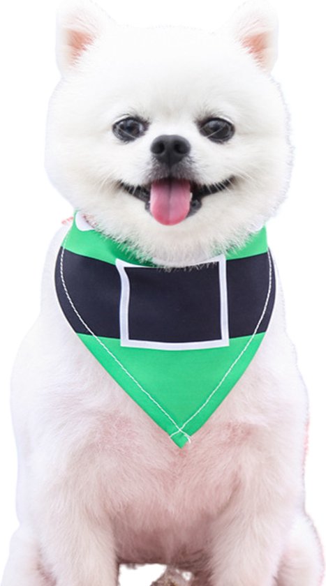 Kerst Sjaaltje Kerstelf - Hond & Kat - Winter Halsband - Honden Das Groen - Kerstpakje voor Honden en Katten - Hondentrui - Kerstkostuum - Hondenkleding - Maat S