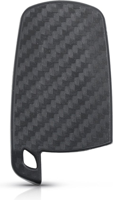 Zachte Carbon Sleutelcover met Knoppen - Sleutelhoesje Geschikt voor BMW 1 Serie / 3 Serie / 5 Serie / 6 Serie / E90 / A91 / A92 / E60 / E70 / E87 / M3 / M5 / X1 / X5 / X6 / Z4 - Siliconen Materiaal - Sleutel Hoesje Cover - Auto Accessoires