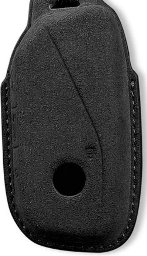Luxe Alcantara Sleutelcover - Sleutelhoesje Geschikt voor BMW X7 / I7 / XM / 7 Serie / 735i / 740i - Alcantara Look - Zacht Sleutel Hoesje - Met Hanger - Auto Accessoires