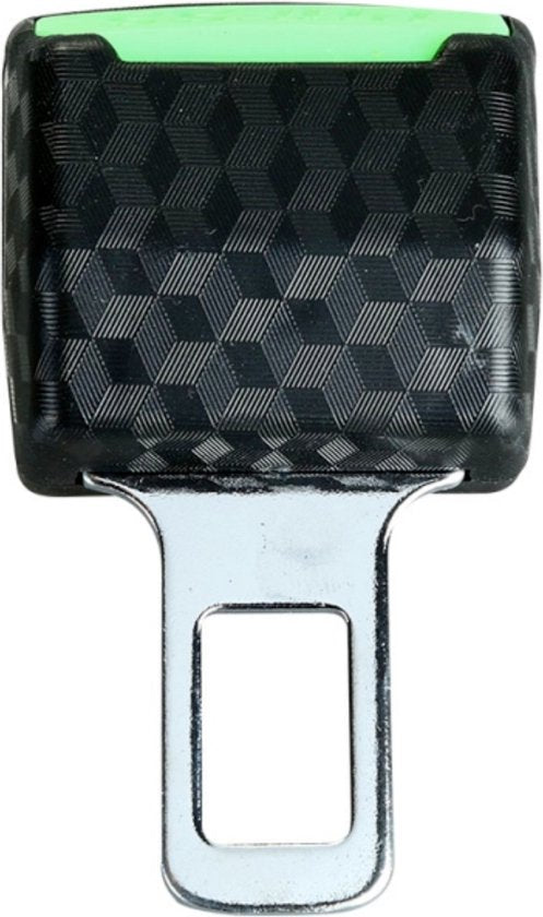 Gordel Alarm Stopper met Kliksysteem - Groen Carbon Look - Gordel Verlenger - Veilige Gordel Piep Stopper - Waarschuwing Stopper - Gordel Clip - Autogordel Piep - Auto Accessoires