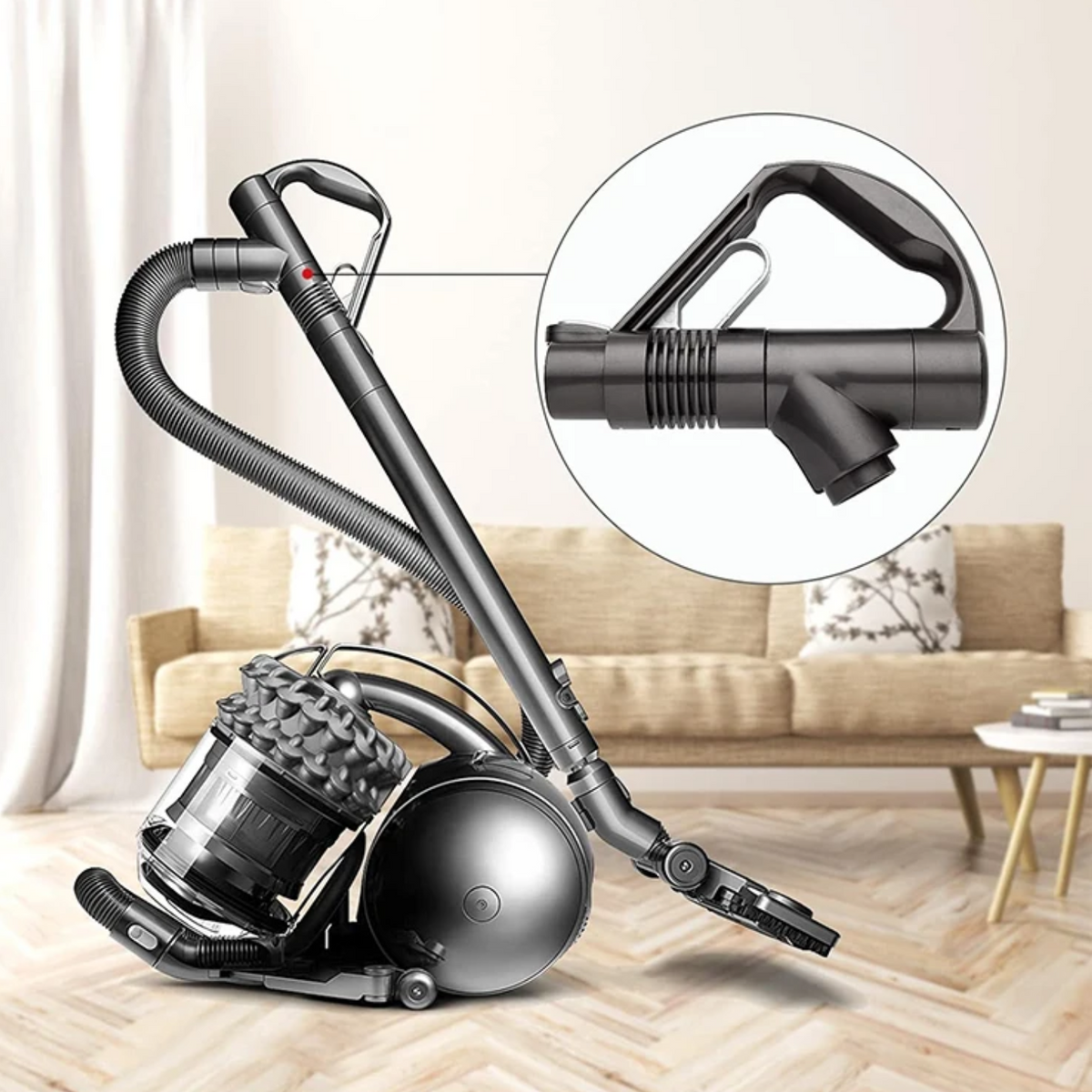 Stofzuiger Handgreep - Handvat Geschikt voor Dyson Stofzuiger - Vervangend Onderdeel - Buis Bovenkant - Stofzuiger Accessoires - Slang - Zwart