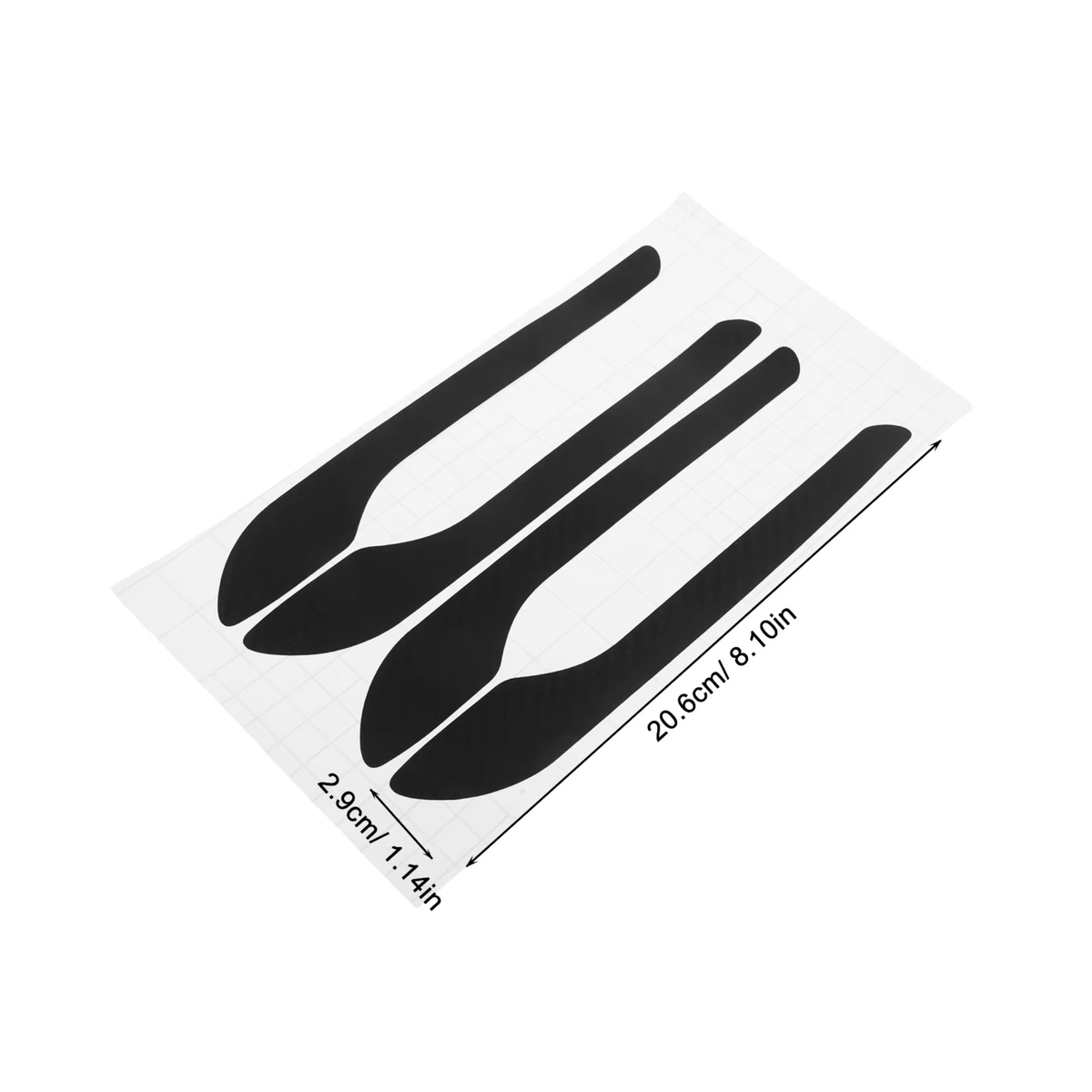 Deurgreep Sticker Zwart - 4 Stuks - Anti Krassen - Mat Zwart - Zelfklevend - Geschikt Voor Tesla Model 3 & Tesla Model Y - Handgreep Autosticker Universeel - Exterieur Styling Deur - Auto Accessoires Stickers