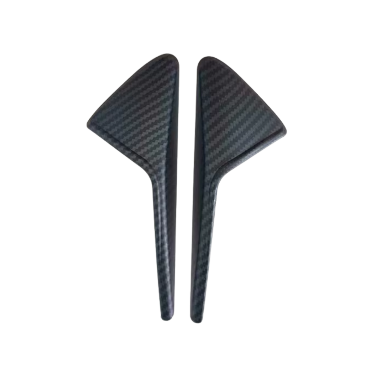 Camera Kapjes Carbon Look - 2 Stuks - Anti Krassen - Zwart - Zelfklevend - Geschikt Voor Tesla Model 3 & Tesla Model Y - Stevige Beschermkap Zijcamera - Exterieur Styling - Auto Accessoires